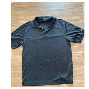 Nike Golf Dri Fit Black Men's Polo Size Large